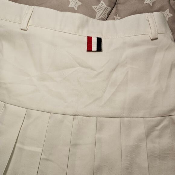 White Tennis Pleated Skirt Skort Preppy High Waist A Line Size 2 Women - Picture 3 of 15